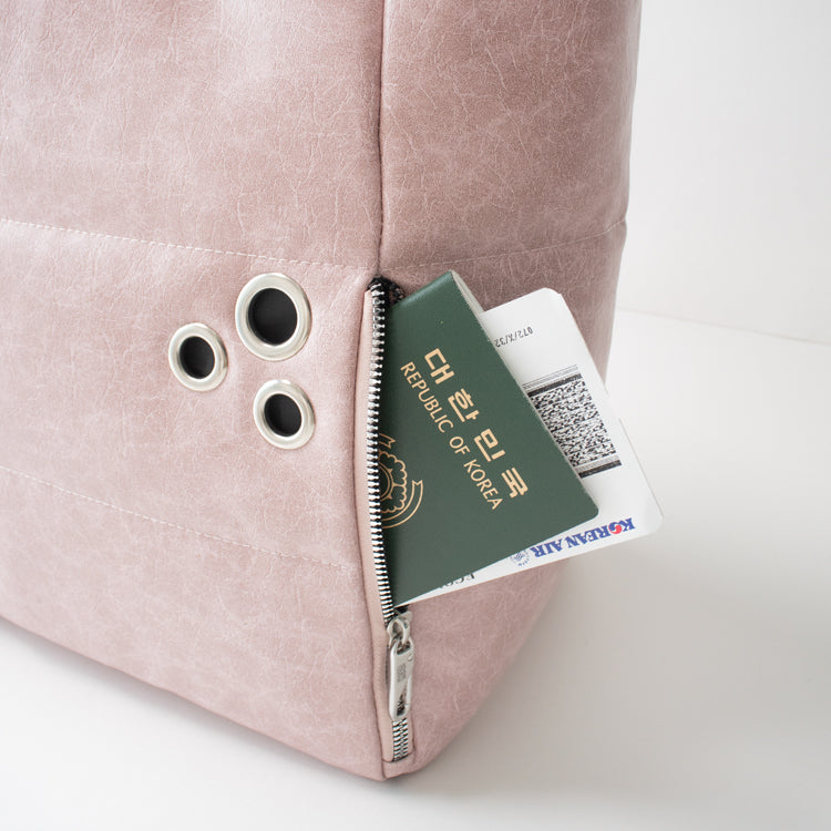 MY EYELET TRAVEL BAG pink