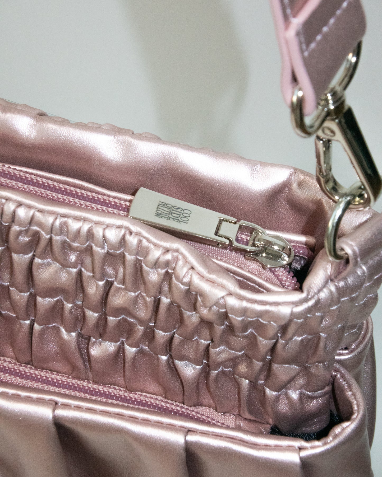 THE BOXER BAG MINI pink pearl