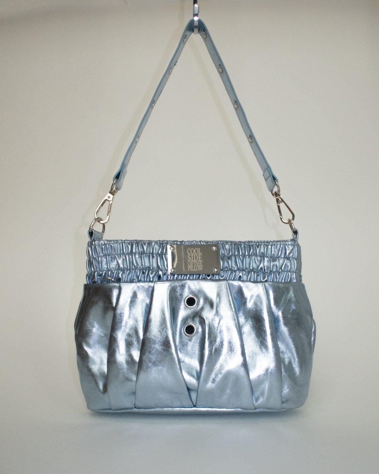 THE BOXER BAG MINI metal blue