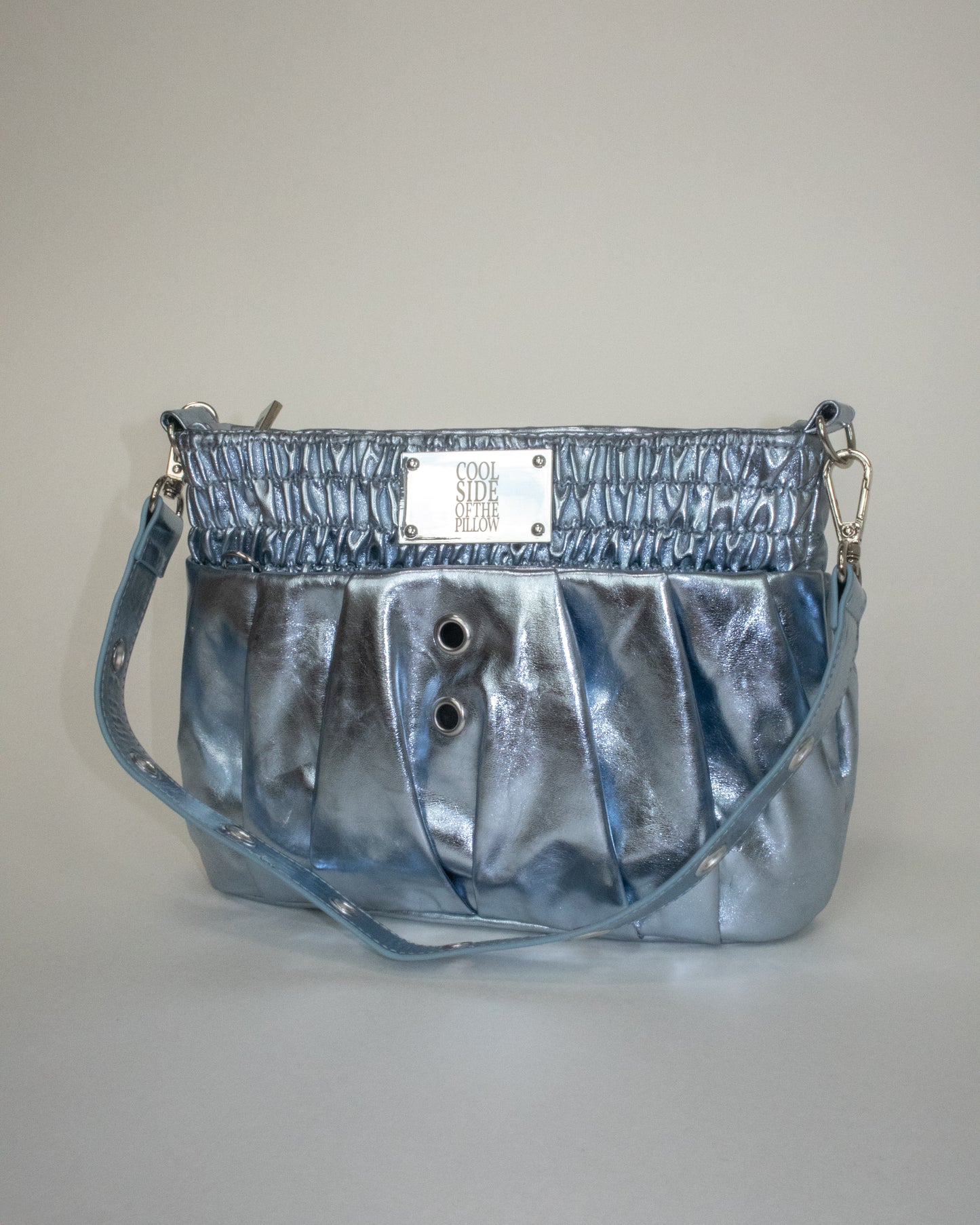 THE BOXER BAG MINI metal blue