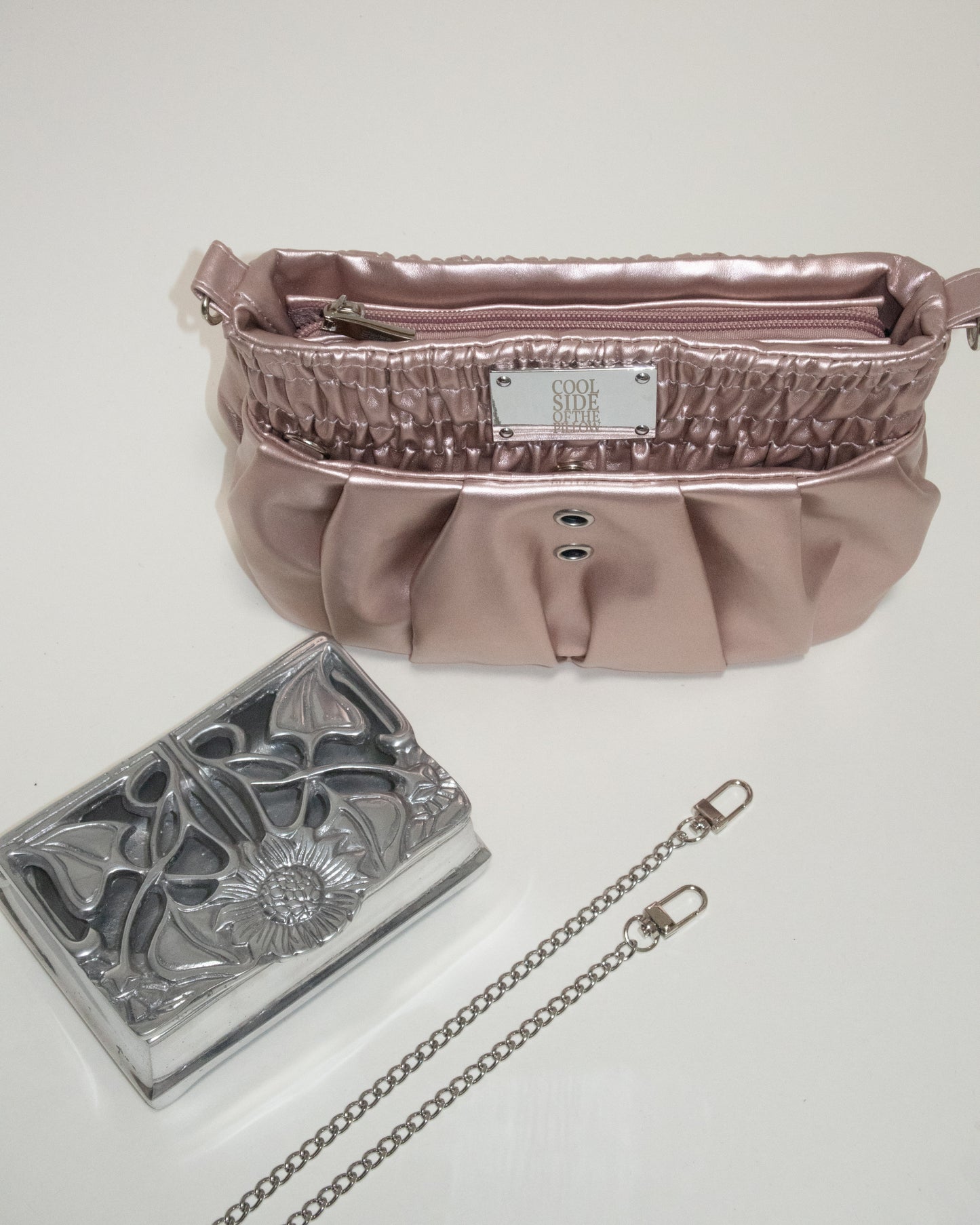 THE BOXER BAG MINI pink pearl