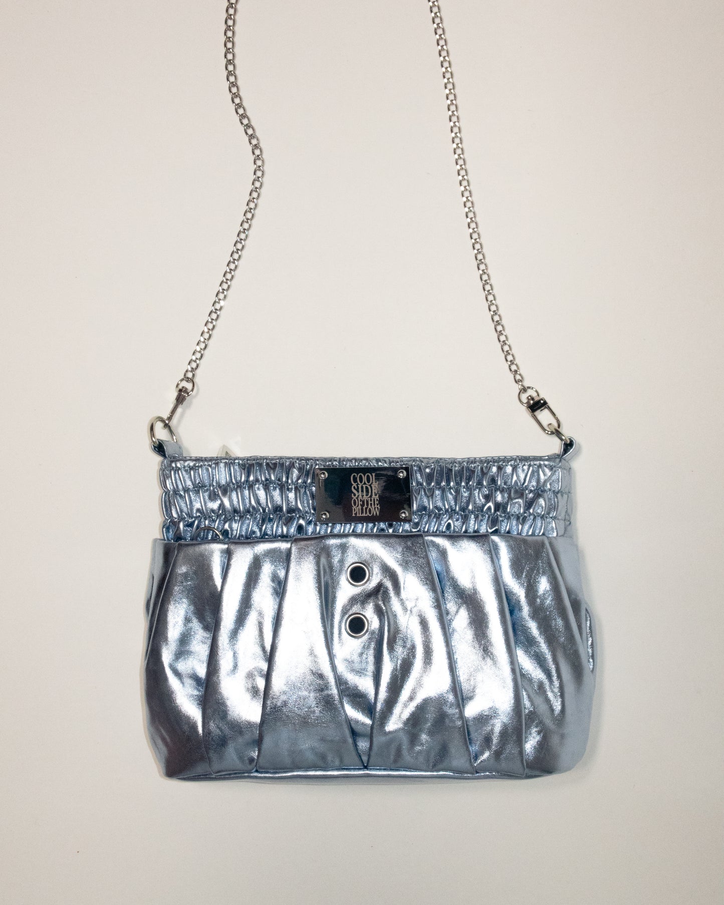 THE BOXER BAG MINI metal blue