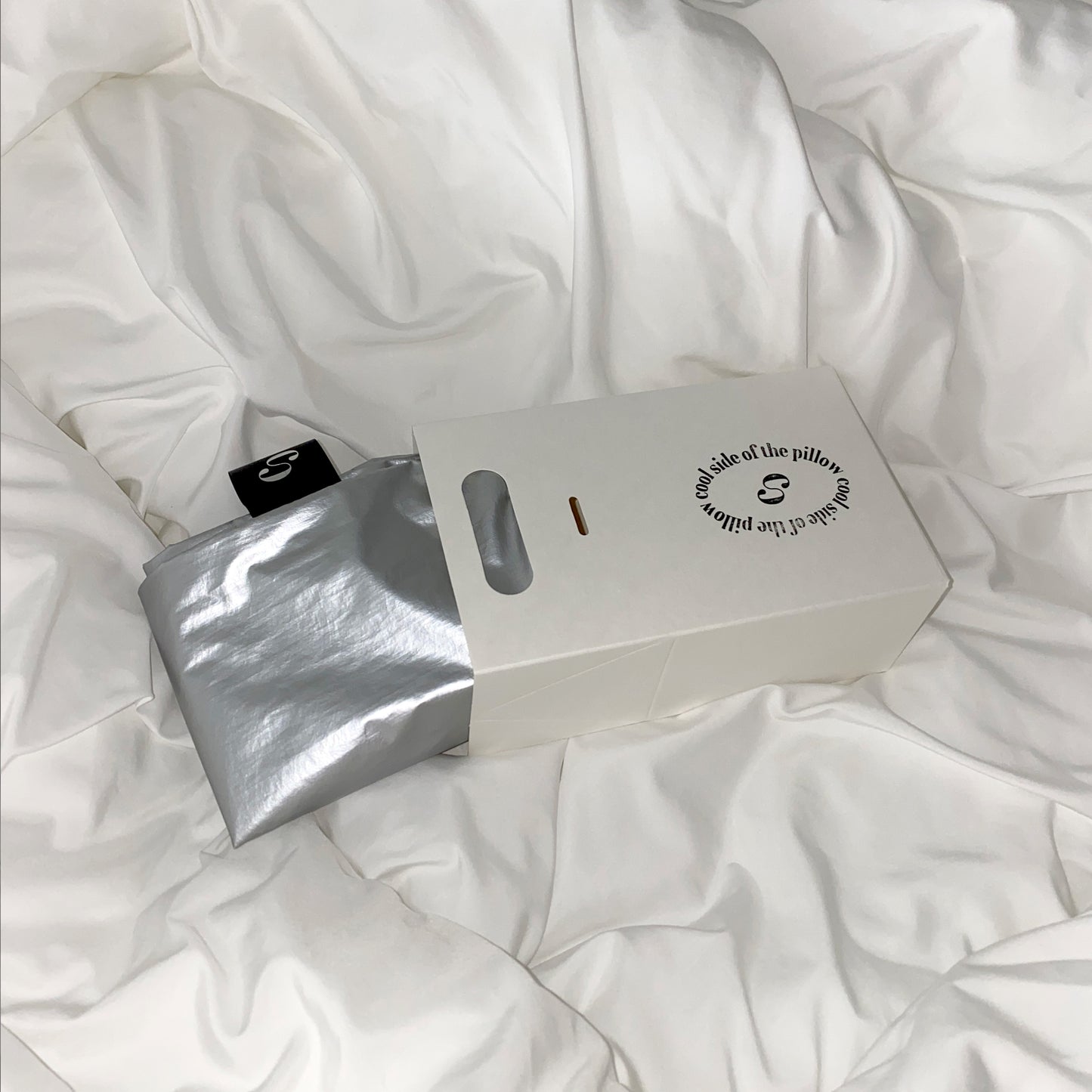 METALLIC PILLOWCASE silver