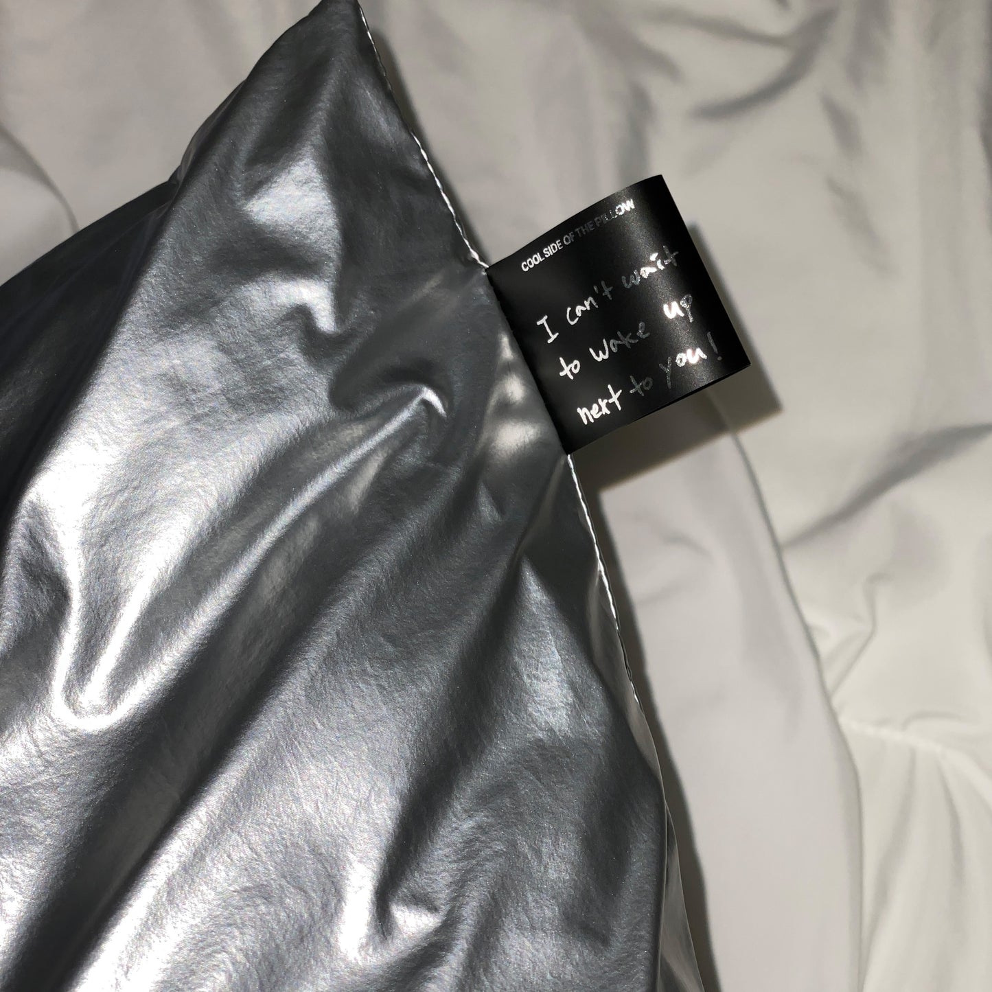 METALLIC PILLOWCASE silver