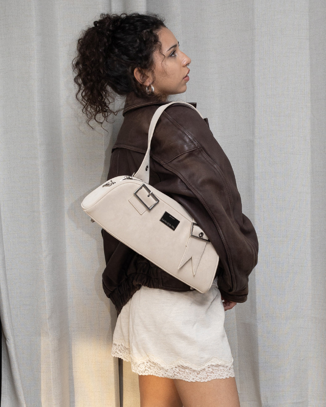 BOW ARCH BAG sand