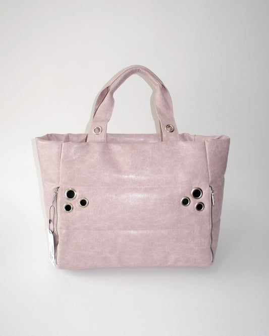 MY EYELET TRAVEL BAG pink