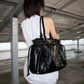 PIERCED BOXER BAG black