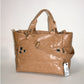 MY EYELET TRAVEL BAG brown