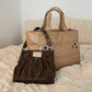 MY EYELET TRAVEL BAG brown