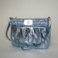 THE BOXER BAG MINI metal blue