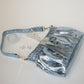 THE BOXER BAG MINI metal blue