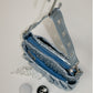 THE BOXER BAG MINI metal blue