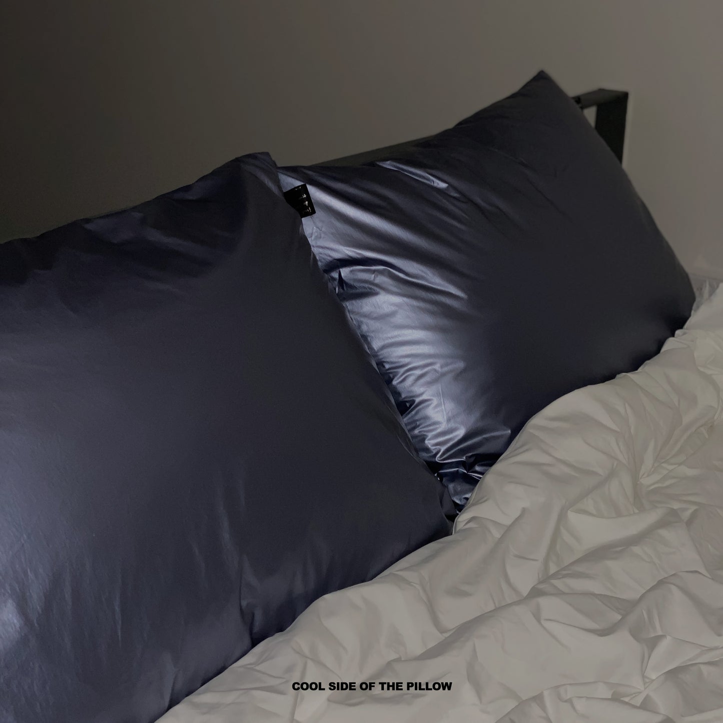 METALLIC PILLOWCASE night blue