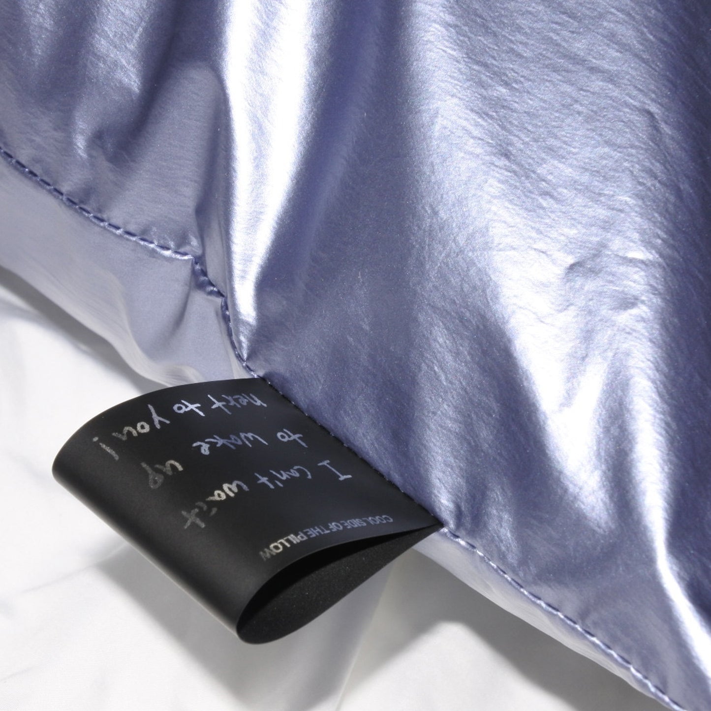 METALLIC PILLOWCASE night blue