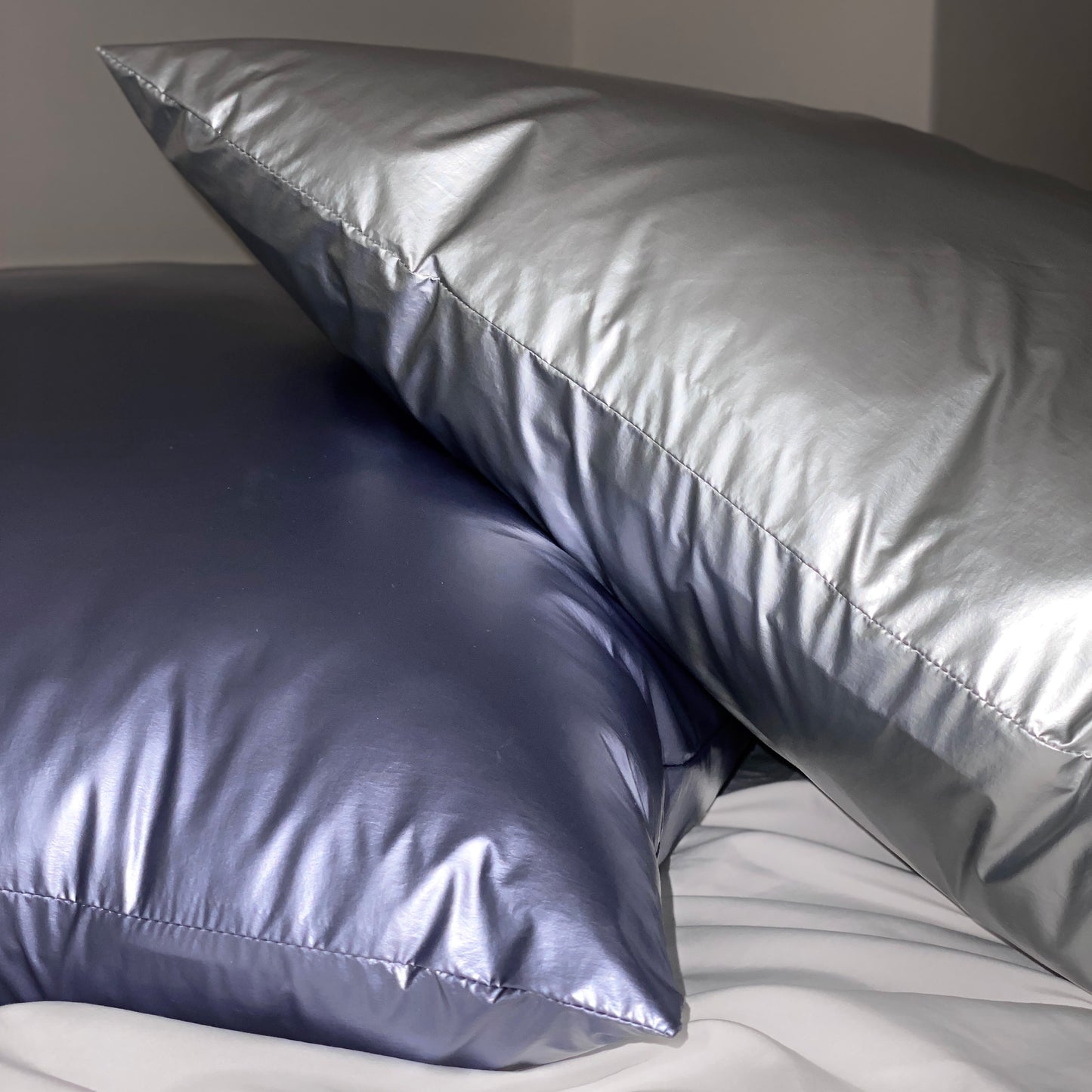 METALLIC PILLOWCASE night blue